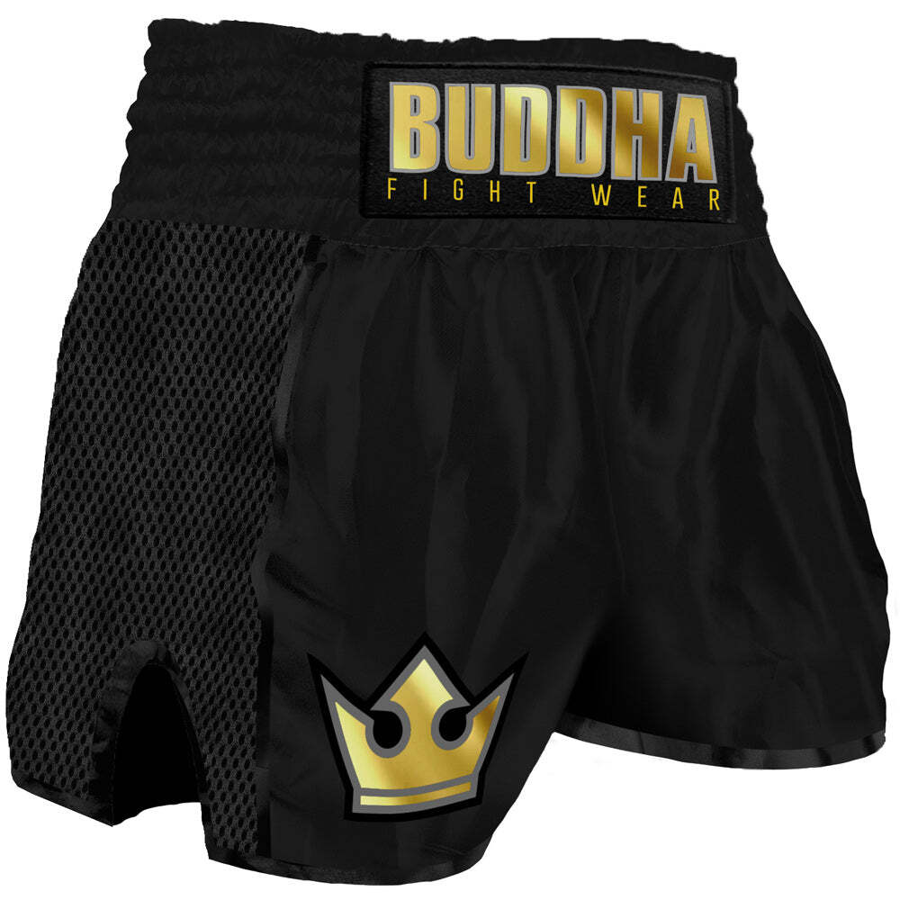 Short de boxe Thaï Buddha Fight Wear Retro Premium