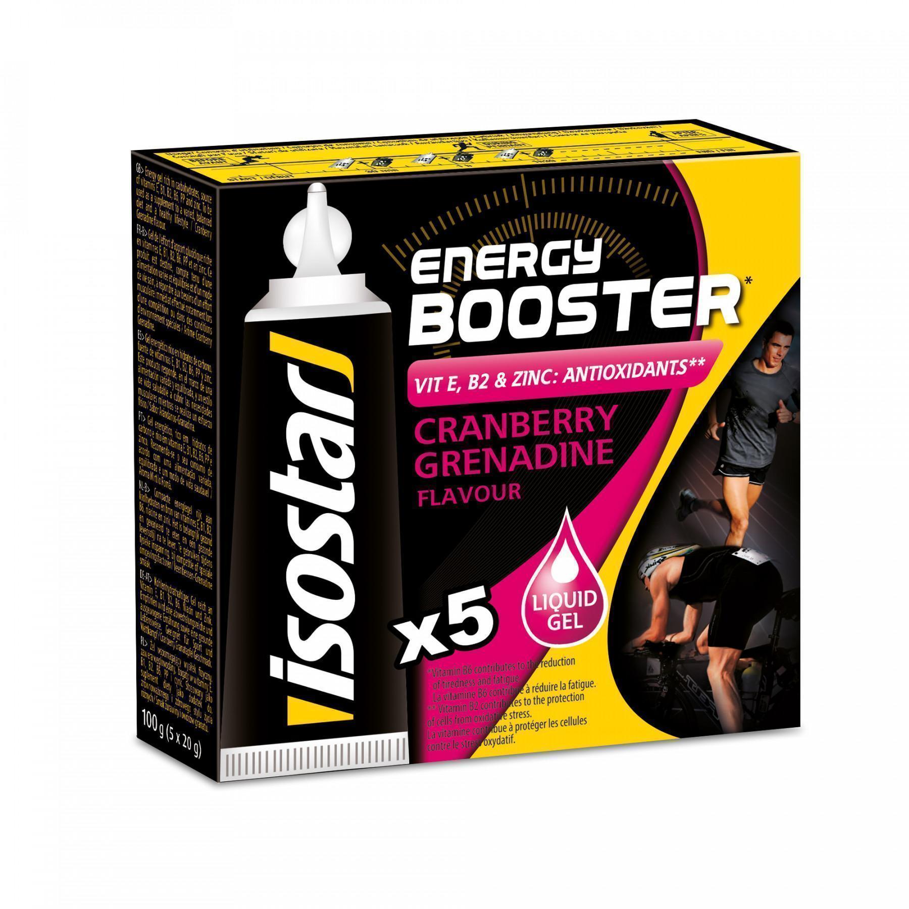 Gel Isostar Energy Booster Antioxydant cranberry (12 boîtes)