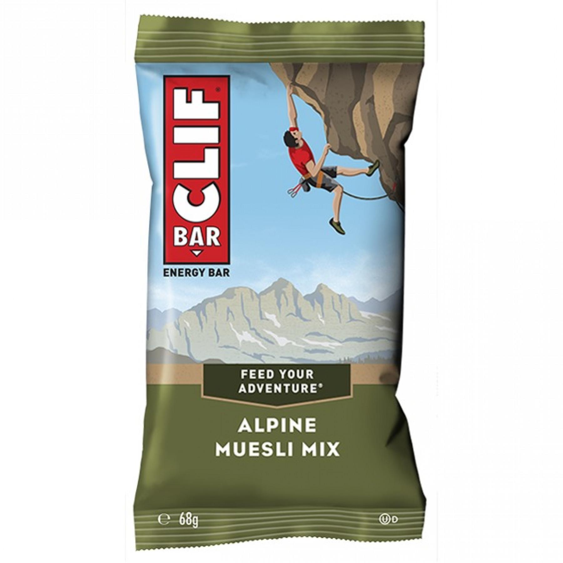 Lot barres protéinée Clif Bar Alpine muesli mix (x12)