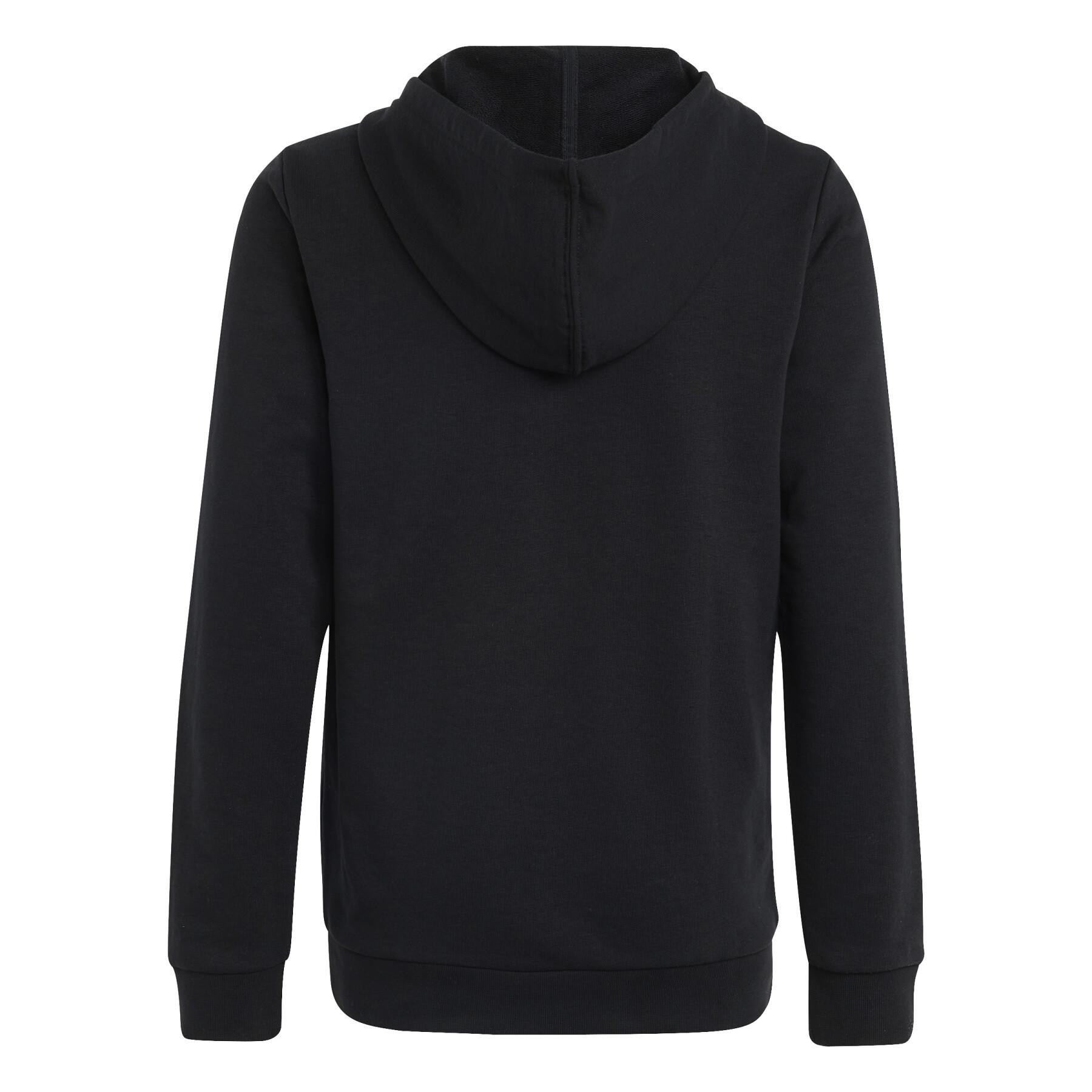 Sweatshirt à capuche grand logo bicolore coton enfant adidas Essentials