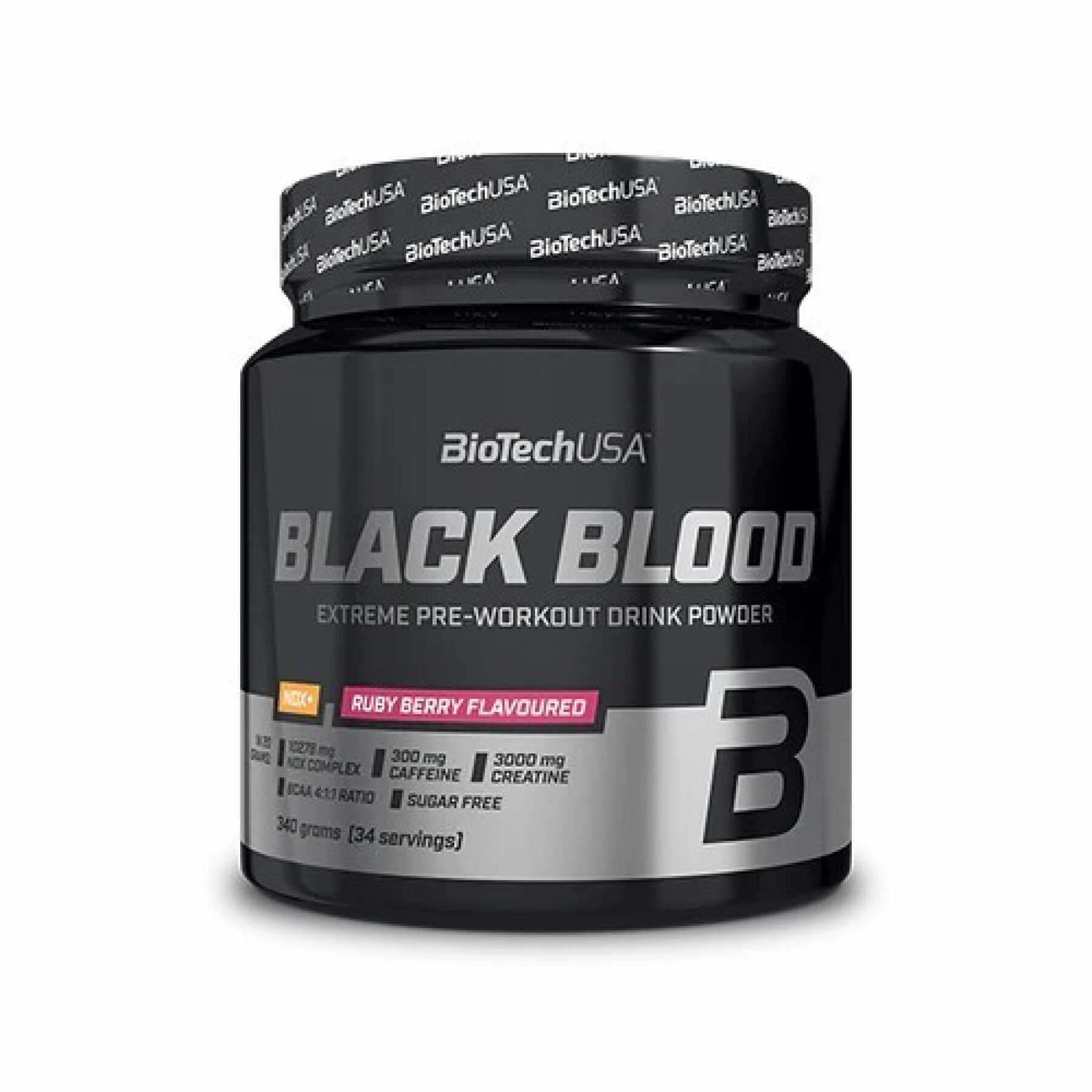 Boisson isotonique - ruby berry Biotech USA Black Blood NOX+