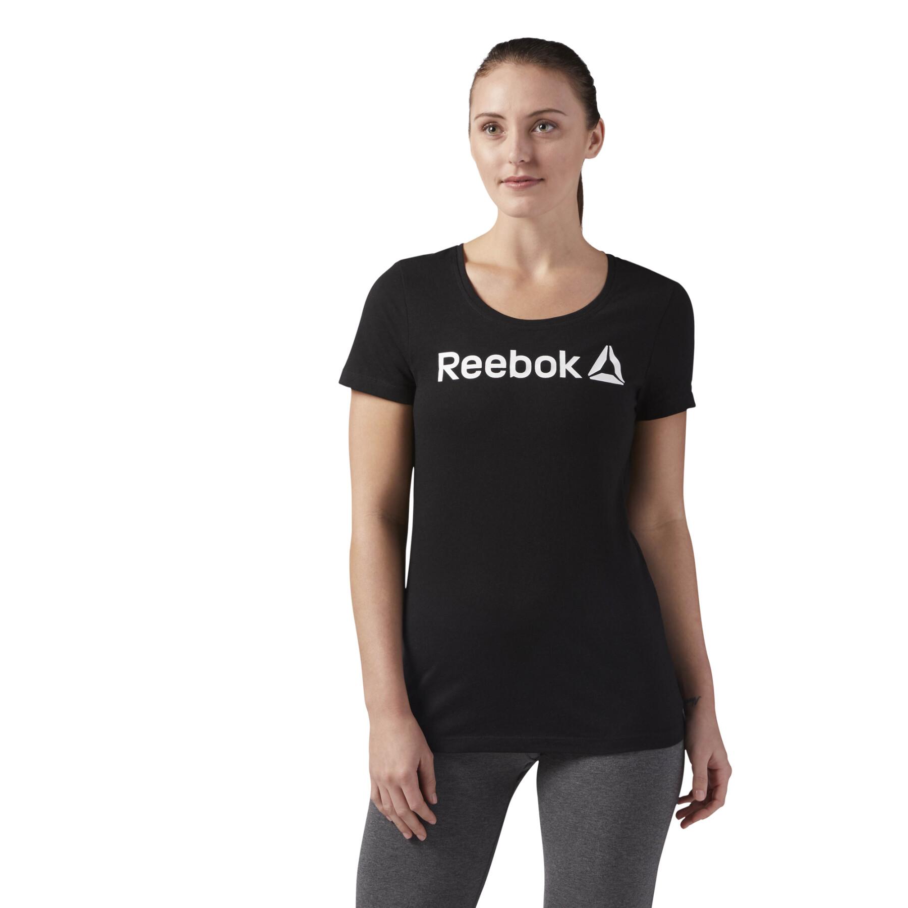 T-shirt femme Reebok Linear Read Scoop