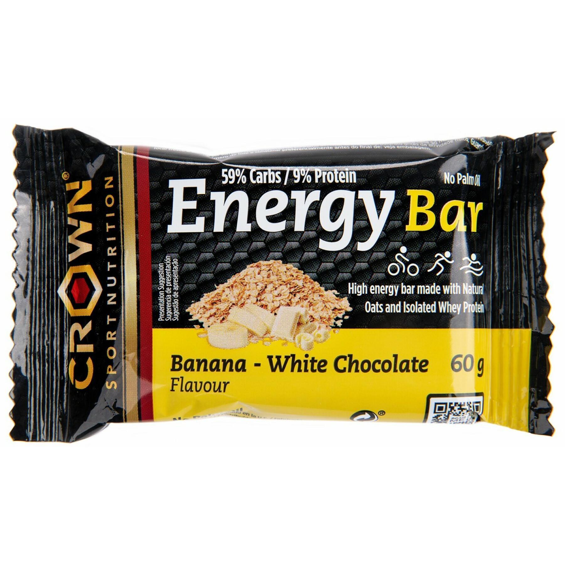 Barre de nutrition Crown Sport Nutrition Energy - banane et chocolat blanc - 60 g