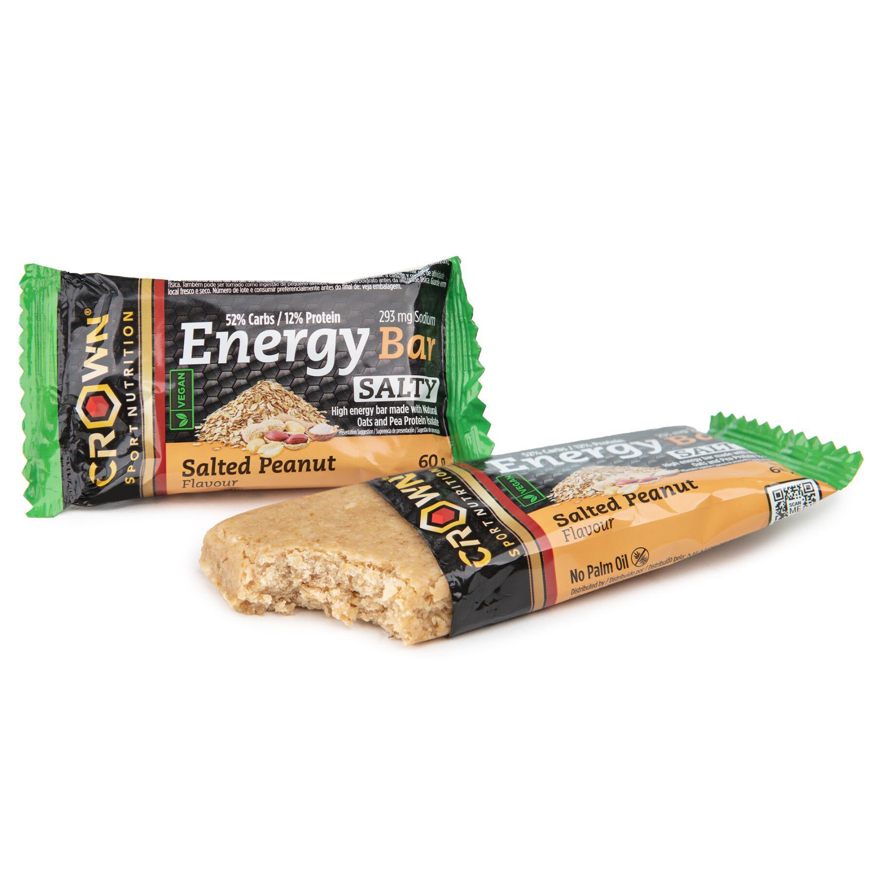Barre de nutrition végan Crown Sport Nutrition Energy - arachides salées - 60 g