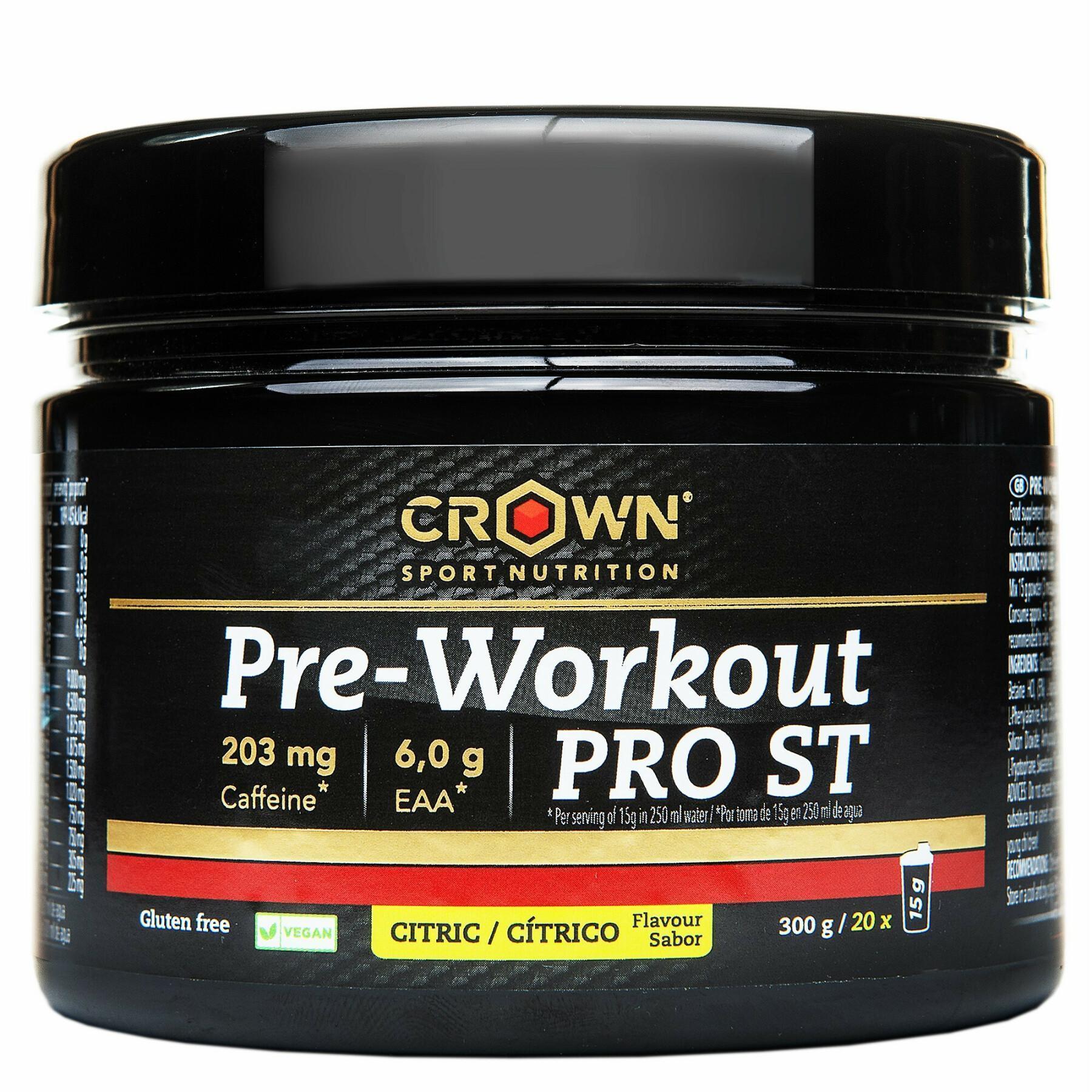 Boisson énergétique Crown Sport Nutrition Pre-Workout Pro St - citrique - 300 g
