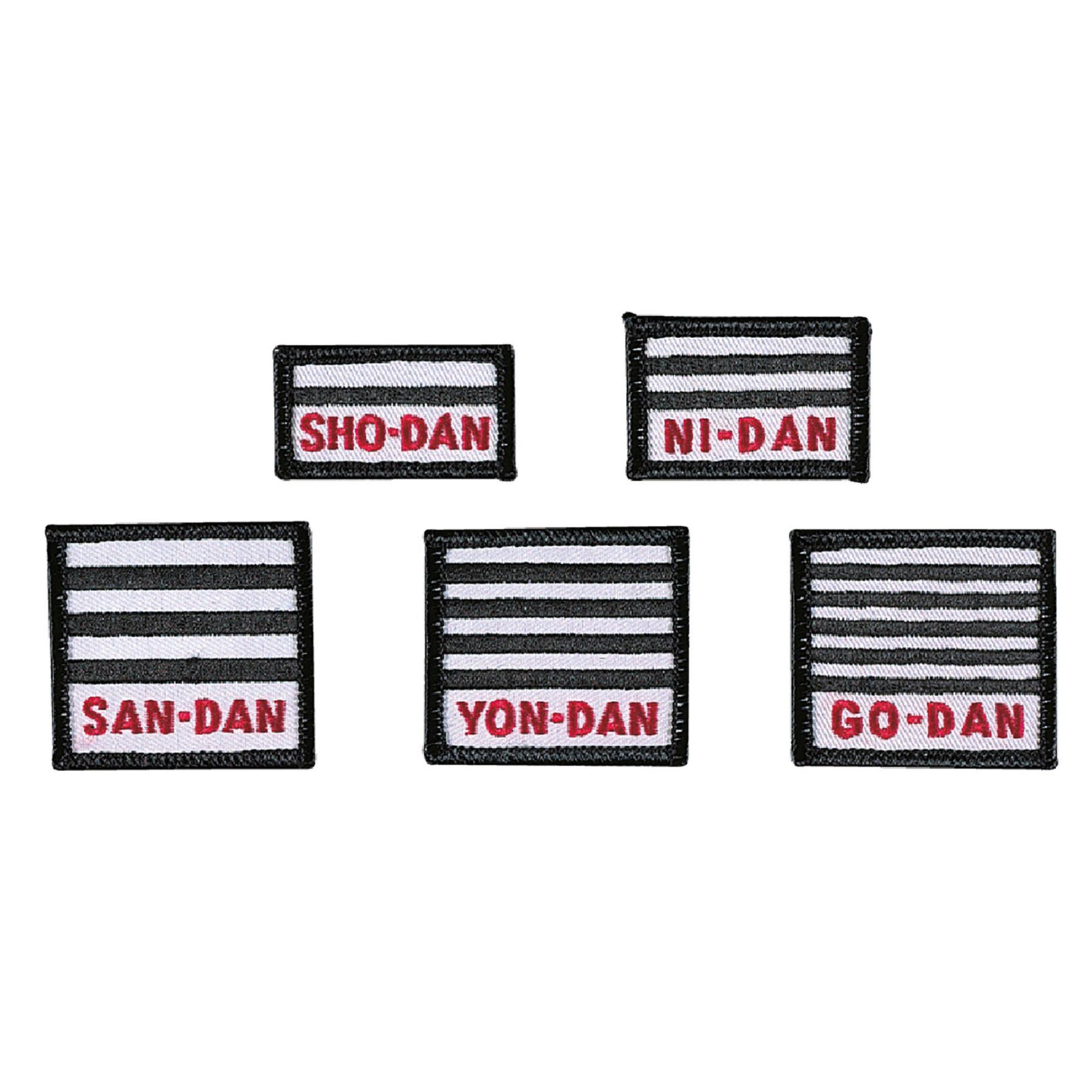Insignes - rayures de ceinture Danrho 3.Dan - San Dan