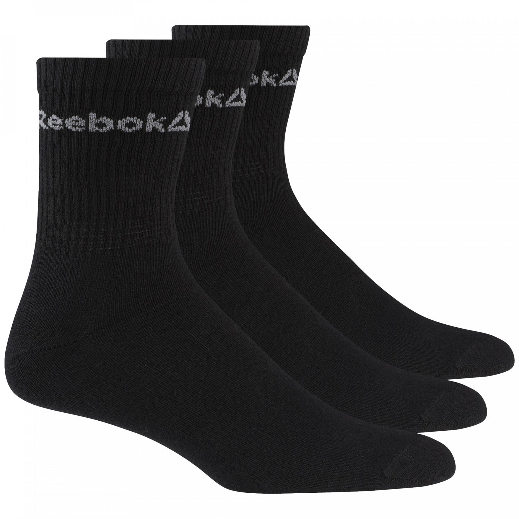 Lot de 3 paires de chaussettes mi-montantes Reebok Active Core