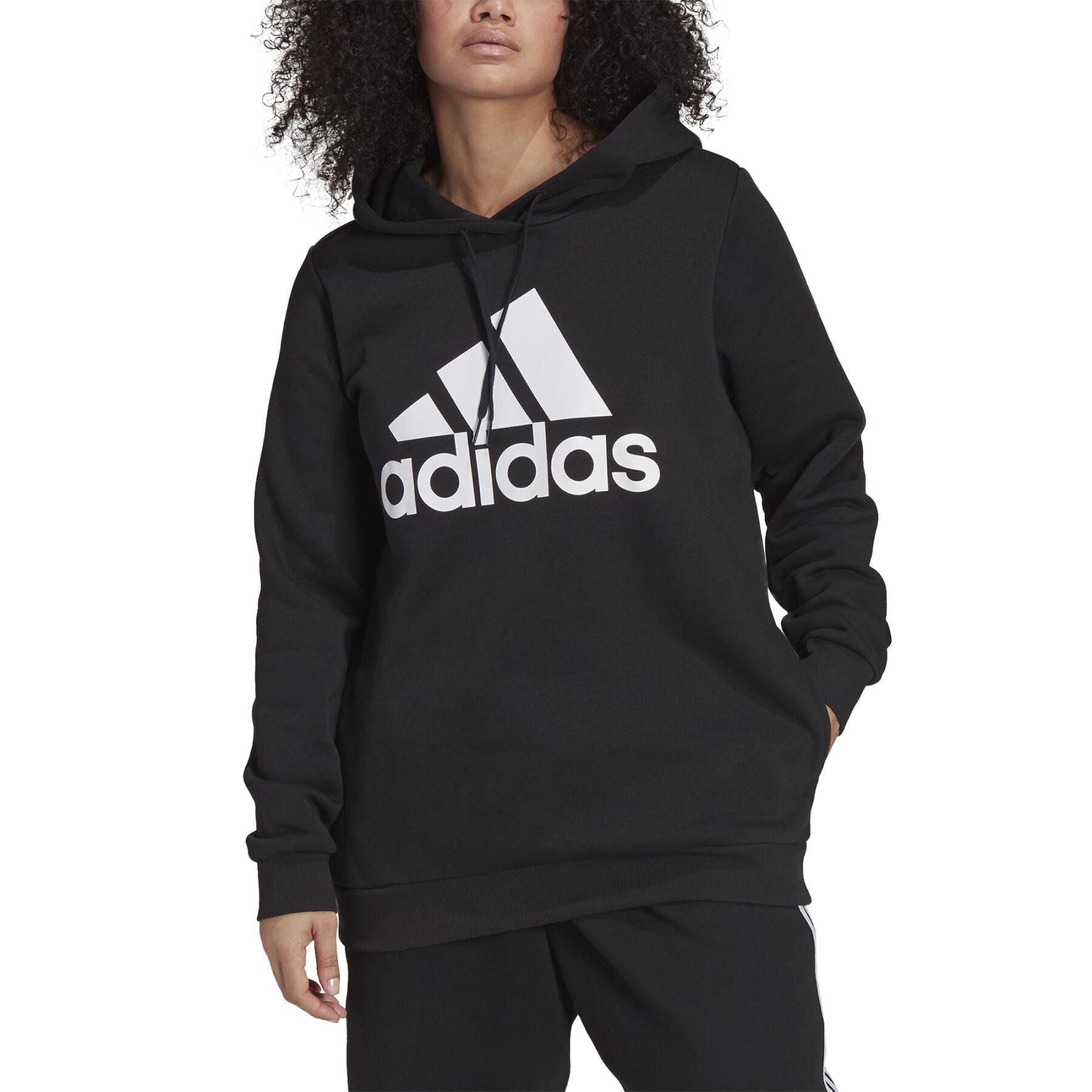Sweat à capuche femme adidas Essentials Logo Fleece (Grandes tailles)