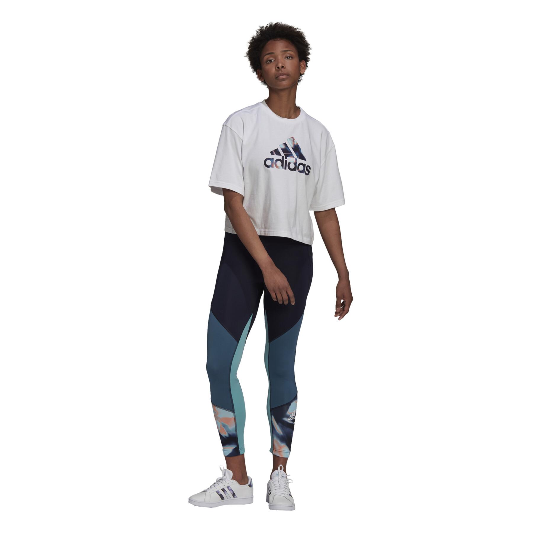 Legging femme adidas 7/8 FeelBrilliant AEROREADY You for You Printed Sport