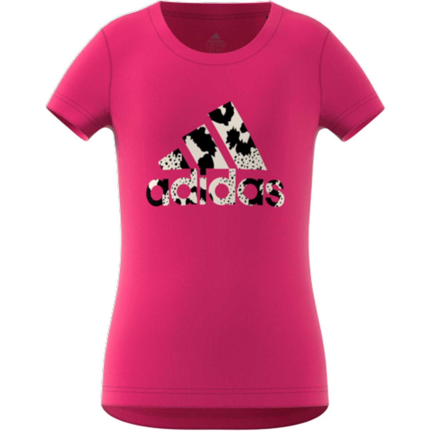 T-shirt fille adidas Aeroready Animal Logo Print Slim Training