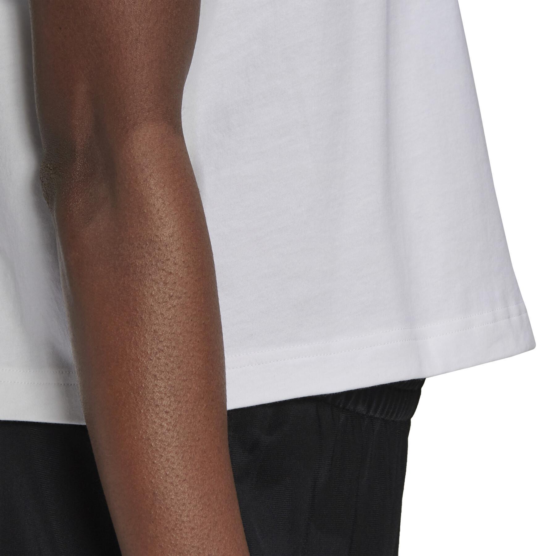 T-shirt femme adidas X Farrio Print Boyfriend Cropped Coton Logo