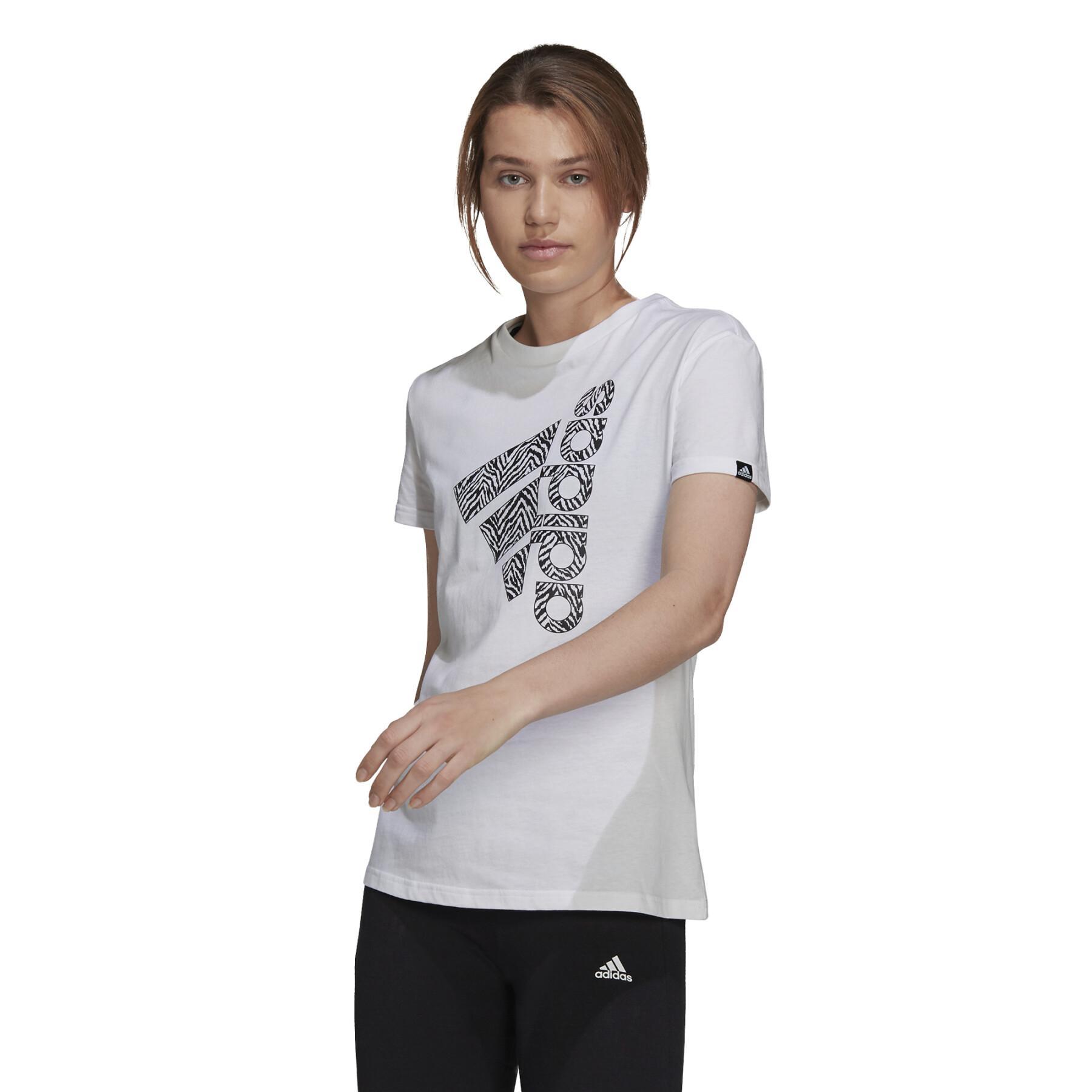 T-shirt femme adidas Zebra Logo Graphic