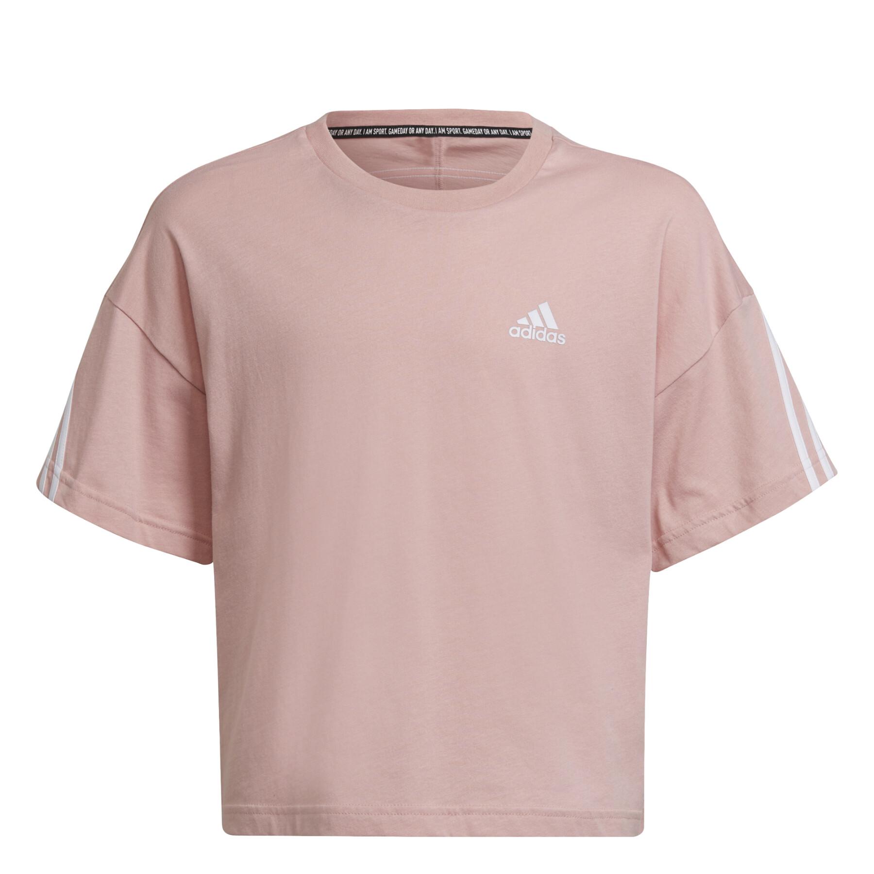 T-shirt fille adidas Organic Cotton Future Icons Sport 3-Stripes Loose
