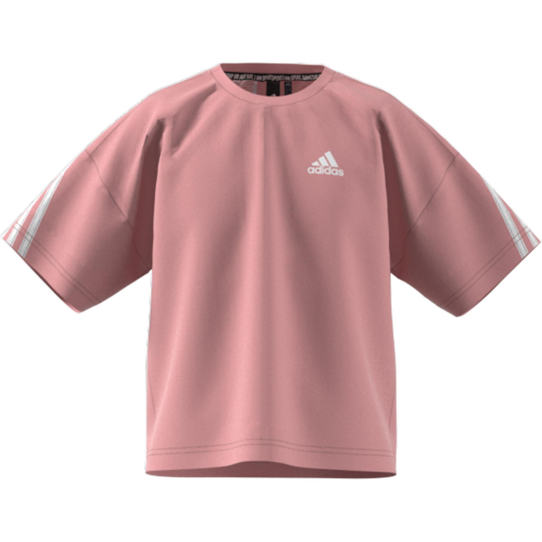 T-shirt fille adidas Organic Cotton Future Icons Sport 3-Stripes Loose
