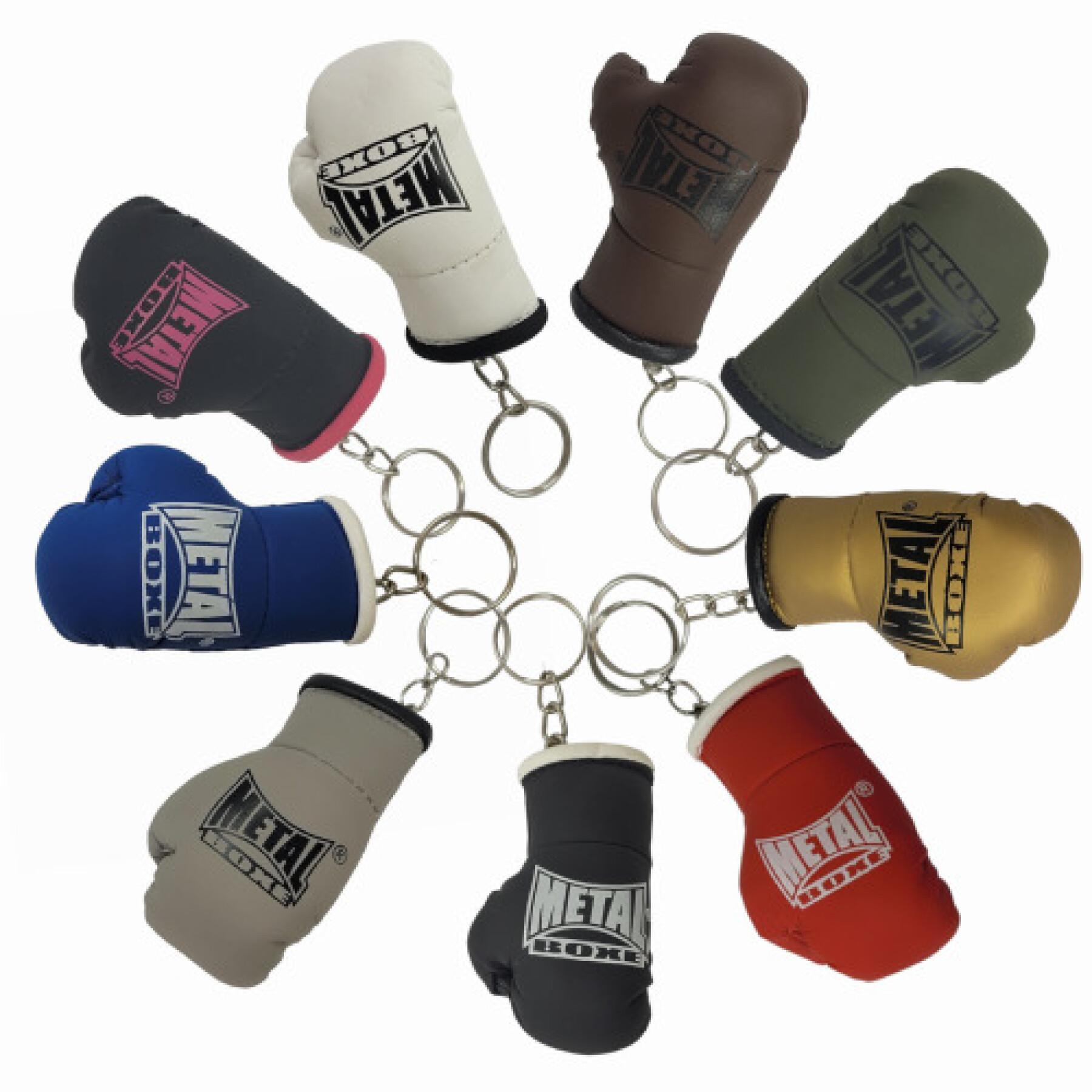 Lot de 10 porte-clé mini gant Metal Boxe - Sports de combat