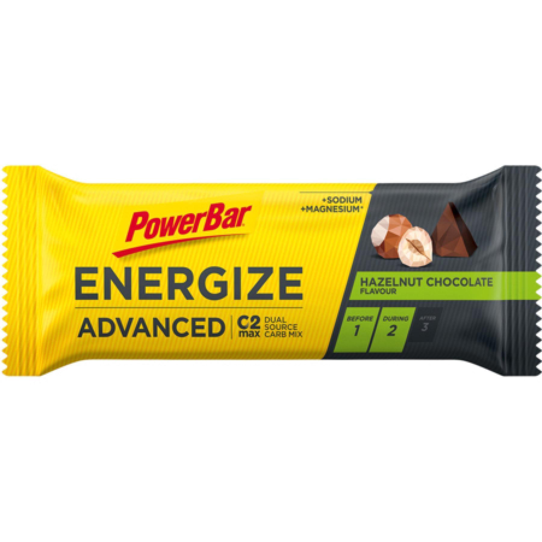 Barres PowerBar Energize C2Max 25x55gr Hazelnut Chocolate