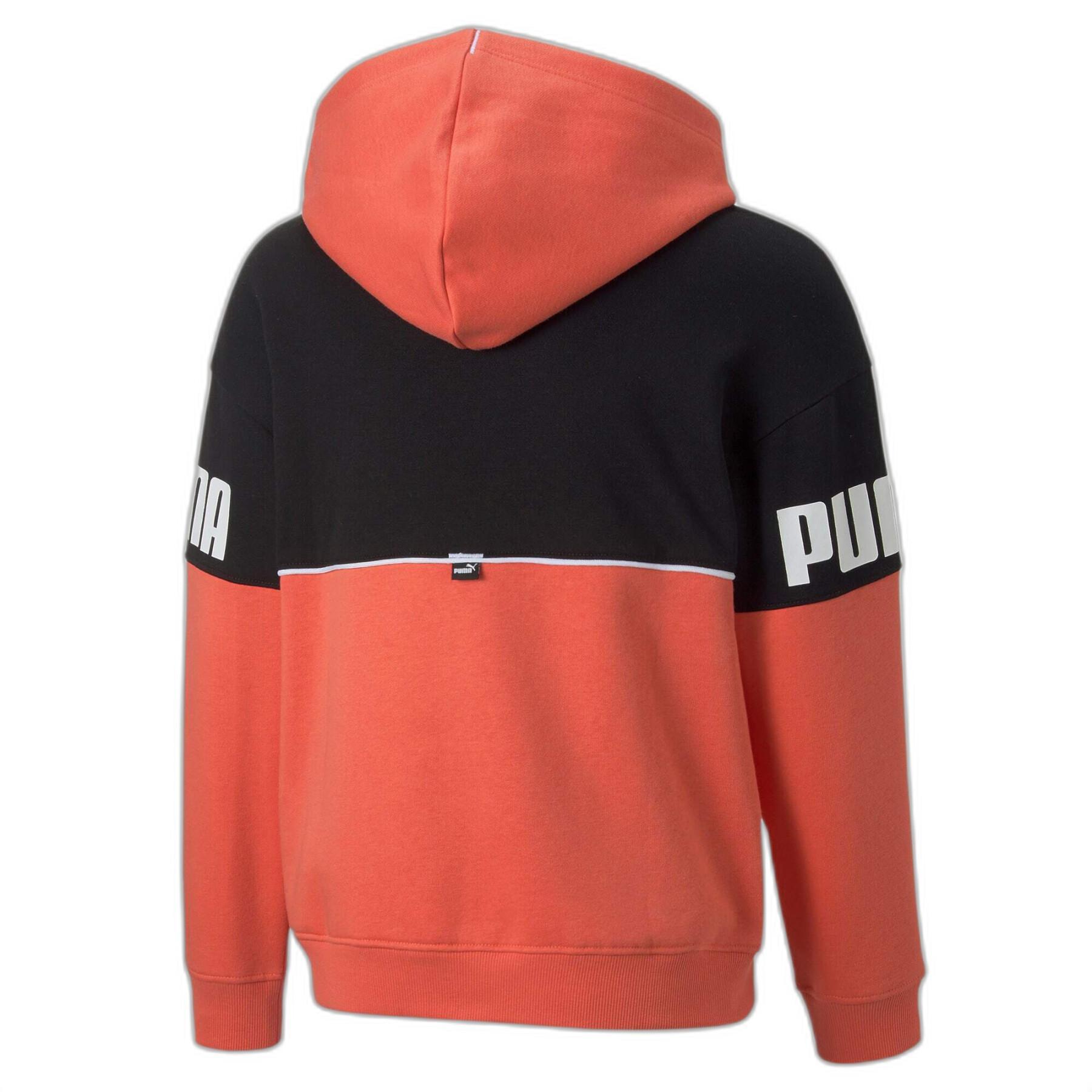 Sweatshirt à capuche fille Puma Power Colorblock FL G