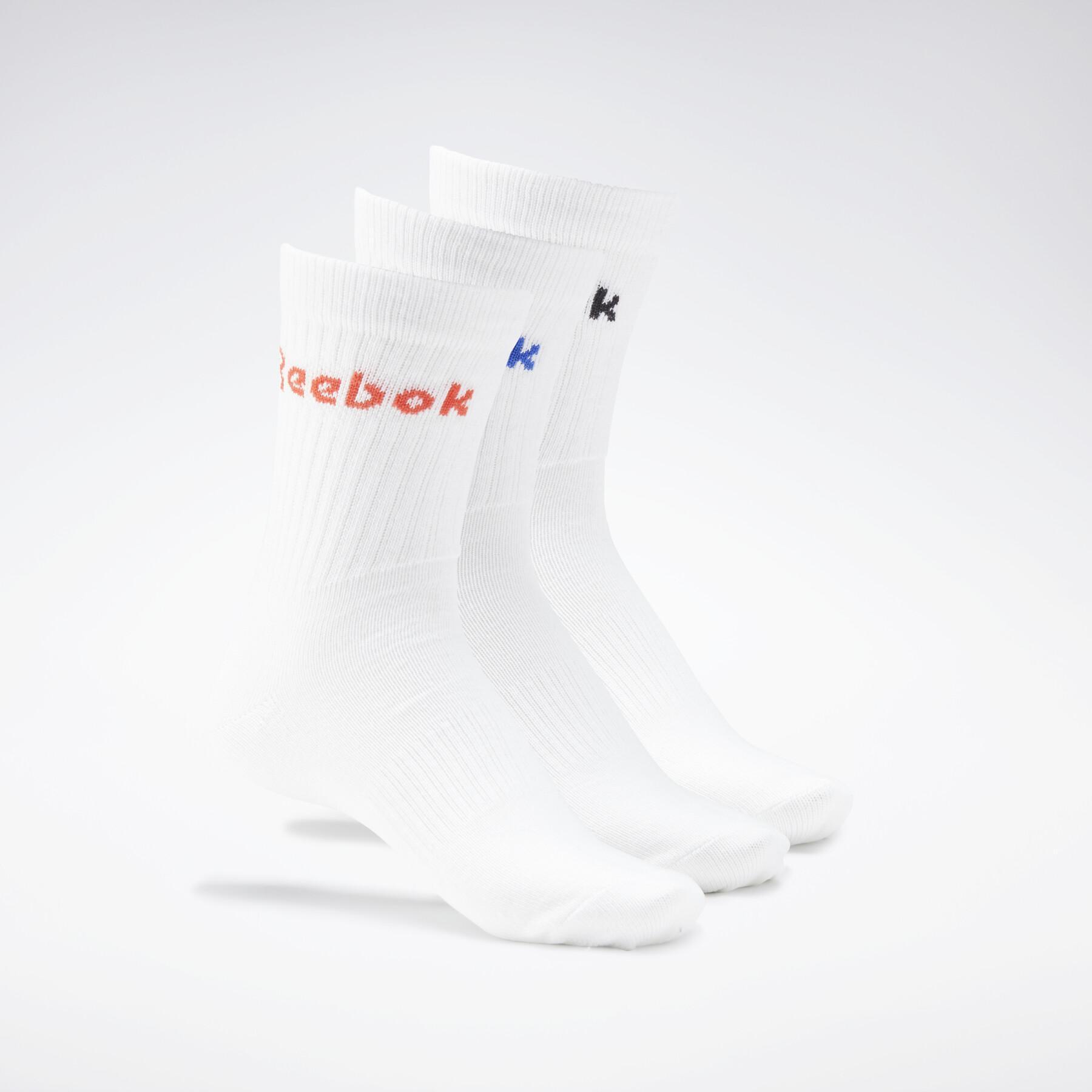 Lot de 3 paires de chaussettes Reebok Active Core