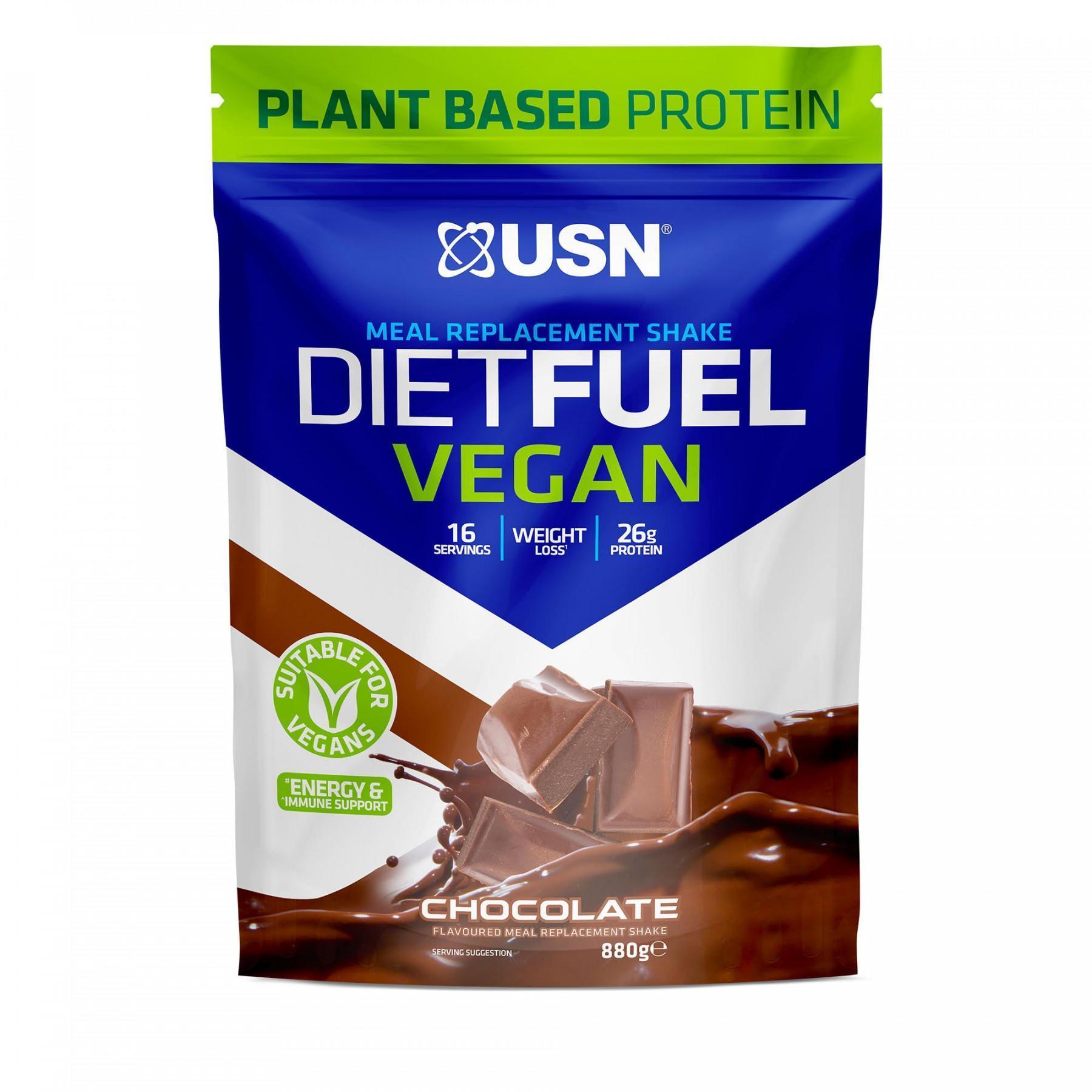 Protéines Diet Fuel Vegan Chocolate 880g