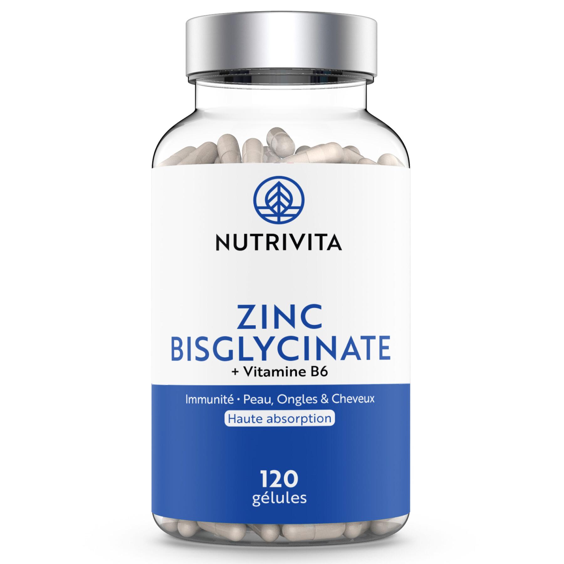 Complément alimentaire Zinc B6 - 120 gélules Nutrivita