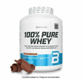 Pot de protéines 100 % pur lactosérum Biotech USA - Chocolate - 2,27kg (x2)