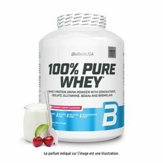 Pot de protéines 100 % pur lactosérum Biotech USA - Cerise yaourt - 2,27kg