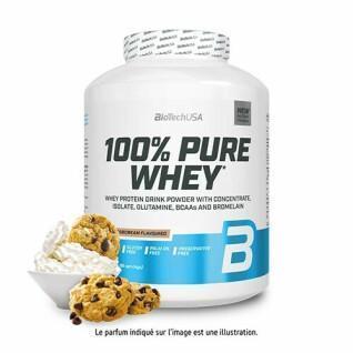 Pot de protéines 100 % pur lactosérum Biotech USA - Cookies & cream - 2,27kg