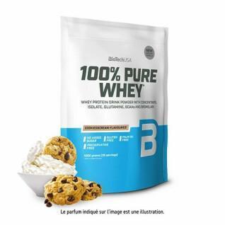 Lot de 10 sacs de protéines 100 % pur lactosérum Biotech USA - Cookies & Cream - 1kg