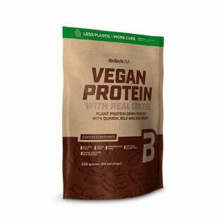 Lot de 10 sacs de protéines végétalienne Biotech USA - Café - 500g