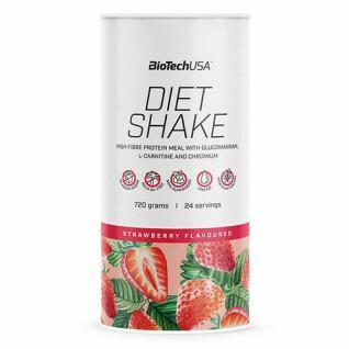 Lot de 6 pots de protéine Biotech USA diet shake - Fraise - 720g