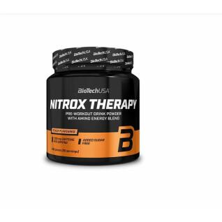 Lot de 10 pots de booster Biotech USA nitrox therapy - Pêche - 340g