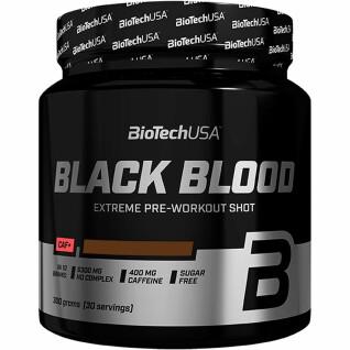 Lot de 10 pots de booster Biotech USA black blood caf + - Cola - 300g