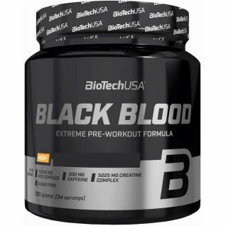Lot de 10 pots de booster Biotech USA black blood nox + - Fruits tropicaux - 330g