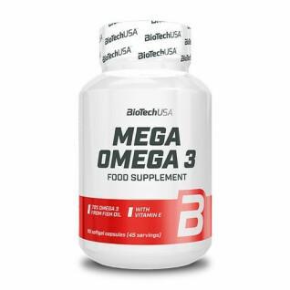 Pots de vitamine Biotech USA mega omega 3 - 90 Gélul (x12)