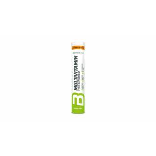 Lot de 12 tubes de comprimé effervescent multivitaminés Biotech USA - Orange - 20 comp