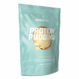 Lot de 10 sacs de collations proteiné Biotech USA pudding - Chocolate - 525g