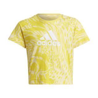 T-shirt regular en coton à imprimé animal hybride fille adidas Future Icons