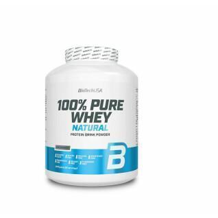 Pot de protéines 100 % pur lactosérum Biotech USA - Neutre - 2,27kg (x2)