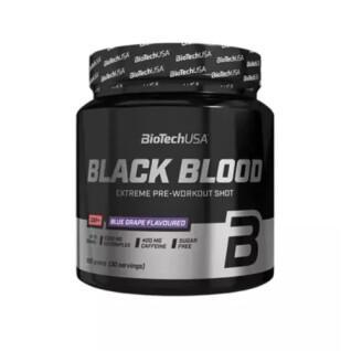 Lot de 10 pots de booster Biotech USA black blood caf + - Myrtille - 300g