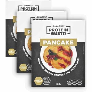 Lot de 17 sachets de collations protéine Biotech USA-gusto pancake - Vanille