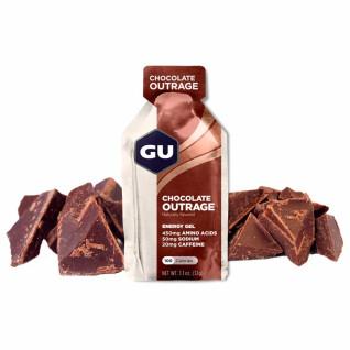 Boîte de 24 gels énergétiques - Chocolat Intense Gu Energy