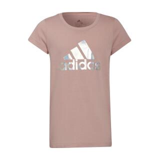 T-shirt fille adidas Dance Metallic Print