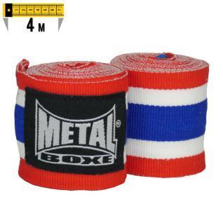 Protège-tibias boxe Thaï + pied coton Metal Boxe Military - vert
