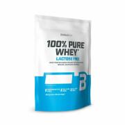 Lot de 10 sacs de protéines Biotech USA 100% pure whey lactose free - Fraise - 454g