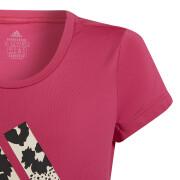 T-shirt fille adidas Aeroready Animal Logo Print Slim Training