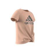 T-shirt fille adidas Primegreen AEROREADY Training Dance Move Knotted Metallic Logo-Print