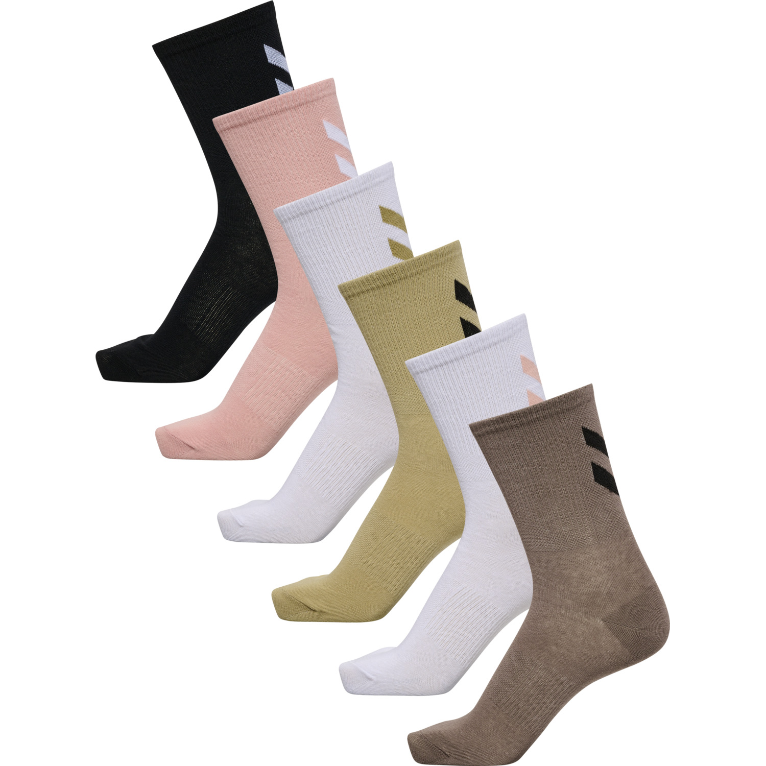Lot de 6 paires de chaussettes chevron Hummel Legacy Chevron