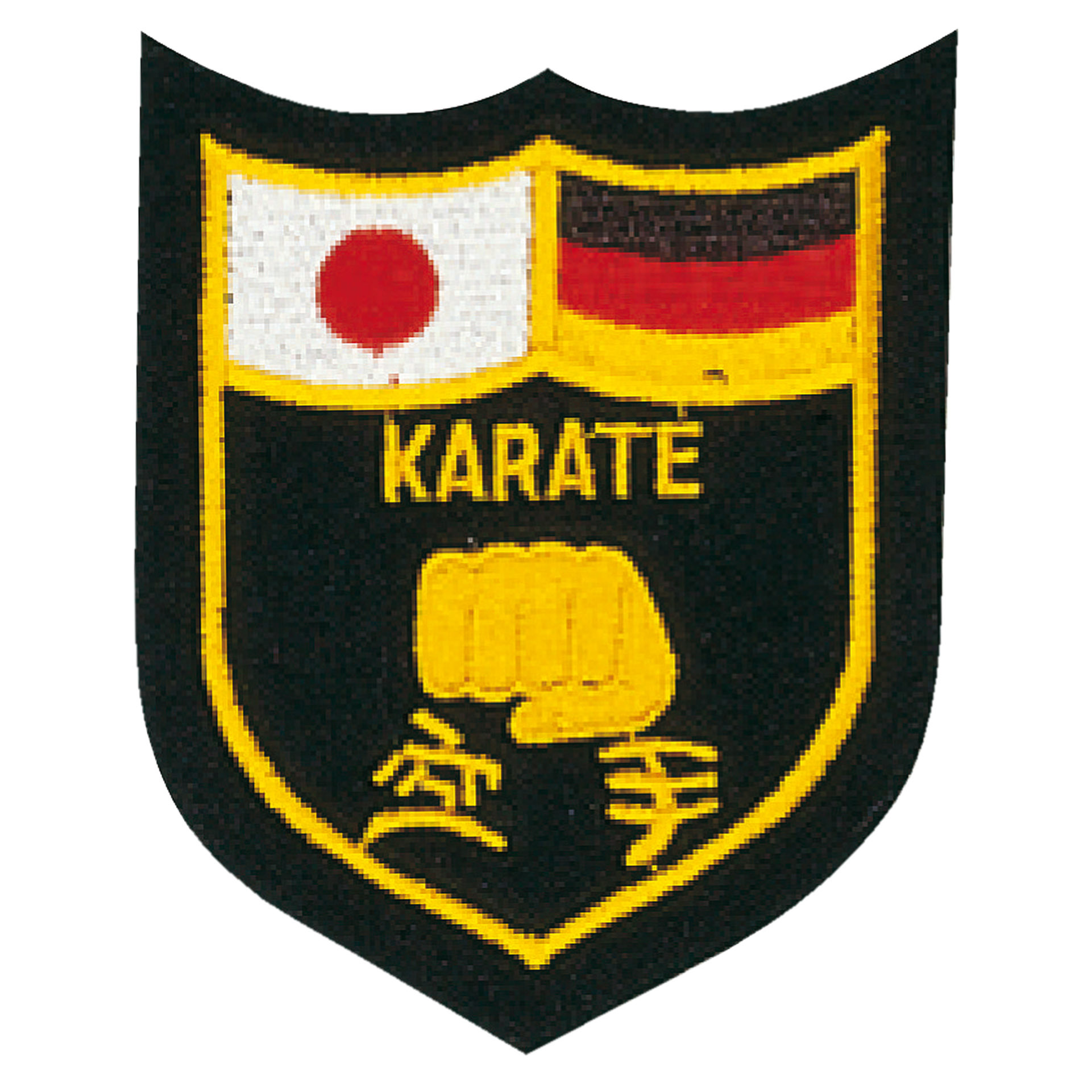 Insigne à broder Karaté avec drapeaux Allemagne/Japon Kwon
