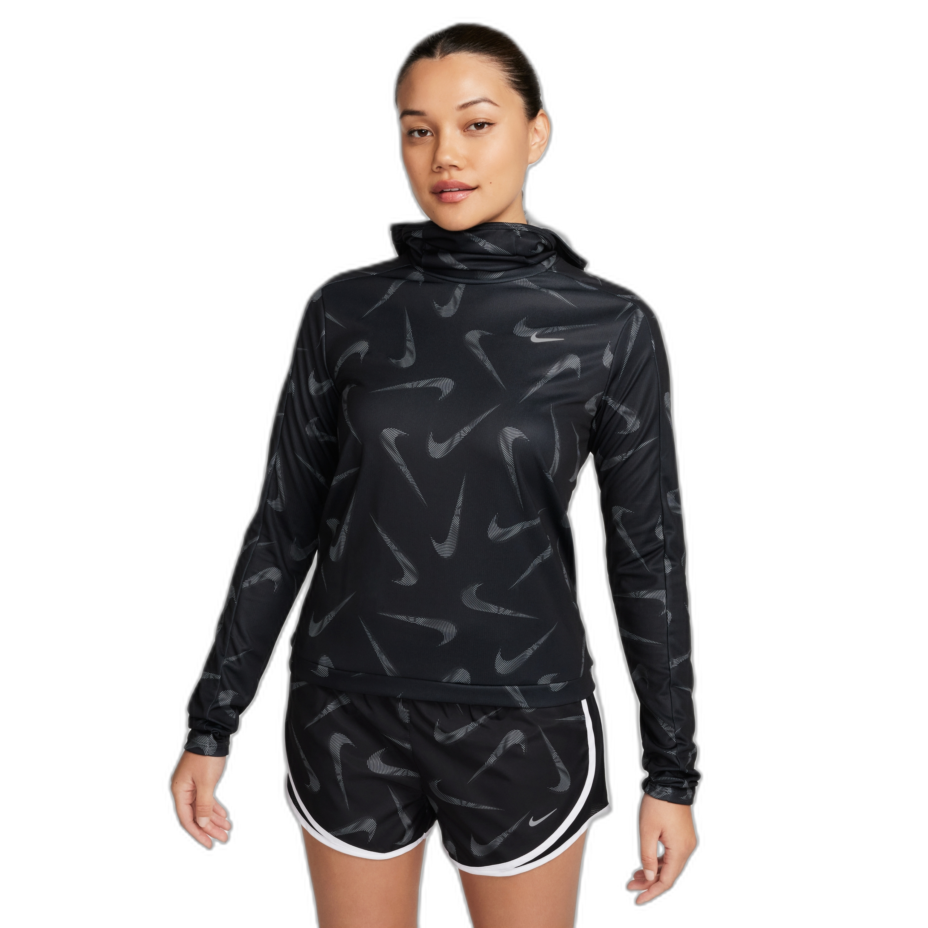 Veste de survêtement à capuche Dri-FIT femme Nike Swoosh Print Pacer